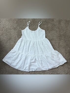 Cotton On White Tiered Mini Dress